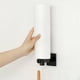 thumbnail image 5 of Monstrate Accesorio de papel para rollo de cocina, soporte de papel higiénico para montaje en pared, accesorios para toallas de baño, soportes para Almacenamiento y organización del hogar negro Monstrate HA005066-01, 5 of 6