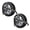 Black, variant on Mega Cargo Control 2 Pack Black Heavy Duty Tire Bonnet Straps with Cam Buckle & Twisted Snap Hooks, Adjustable Wheel Tie Downs – Fits 15"–19" Wheels