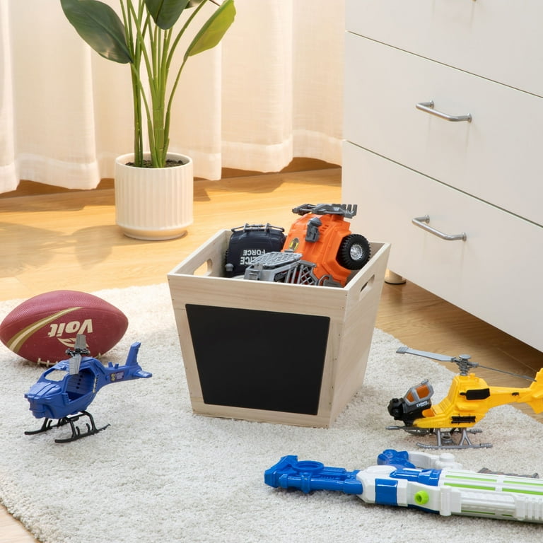 Your Zone Kids Natural Wood Storage Bin - Walmart.com