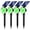 Green light, variant on HOVMAP Solar Lights Outdoor Adjustable Solar Panel 53 LEDs 1500mAh Battery 3 Modes IP65 Waterproof ABS 1 Pack for Garden Yard Trees, 1Pc Warm light
