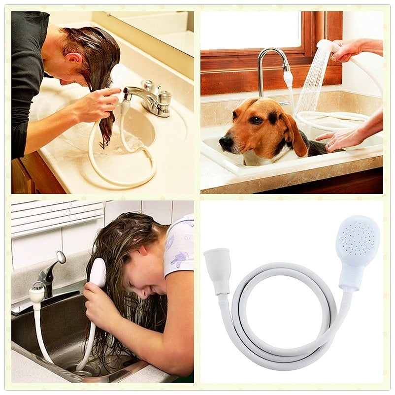 Bath Shower Head Faucet Pet With Shower Head And Tube For People Or Dog