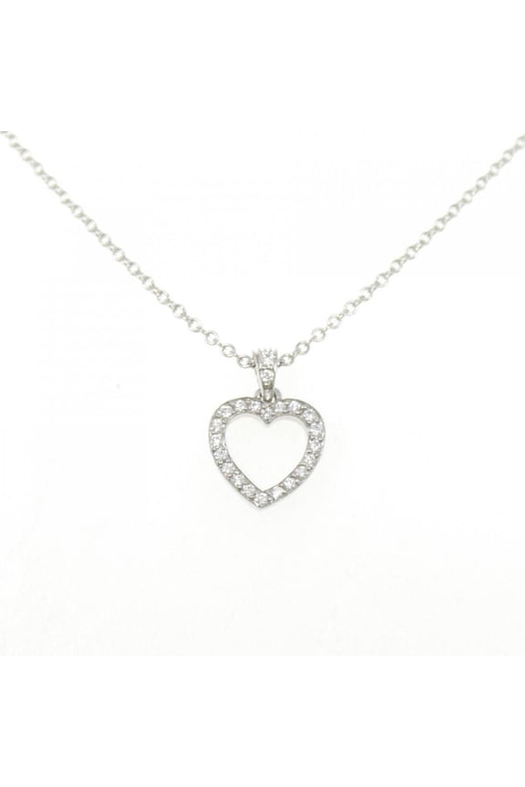 Pre-Owned Tiffany Outline Heart Small Necklace