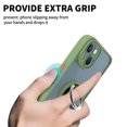thumbnail image 7 of CoverON For Apple iPhone 14 Plus Phone Case, Clear Back Ring Holder Kickstand Cover, Green, 7 of 7