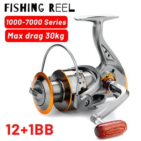 Metal Spool Fishing Reels Spinning 8-12kg Max Drag 5.2:1 High