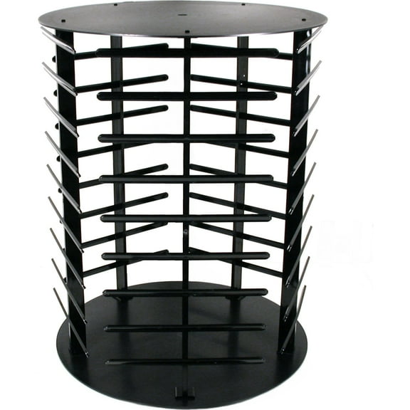 FindingKing 180 Card Rotating Earring Display Stand, Acrylic, Black
