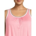 thumbnail image 4 of Secret Treasures Women's Plus Size Shirred Sleep Tank Top, 4 of 5