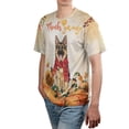 thumbnail image 4 of Happy Thanksgiving German Shepherd with Turkey Pumpkins Autumn Vibes All Over Print 3D Shirt Unisex Merch Alsatian Dog Lover Gifts - 12018, 4 of 6