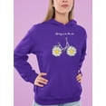 thumbnail image 2 of Daisy Bicycle Spring Air Hoodie Women -Image by Shutterstock, Female XX-Large, 2 of 4
