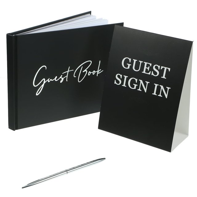 SUTENGDA 1 Set of Memory Condolence Book Funeral Memorial Guest Book Practical Guestbook Portable Sign Book