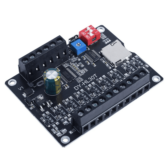 30W MP3 Voice Playback Module DY-HL30T 9 Trigger Music Player Power Amplifier Board TF Card 32G Max WAV DC 12V 24V MP3 A