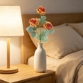 thumbnail image 4 of Artificial 3 Heads Roses Artificial Flower For Home Decoration, 4 of 8