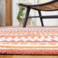 thumbnail image 4 of SAFAVIEH Montauk Kenyon Southwestern Cotton Area Rug, Orange/Ivory, 6' x 6' Square, 4 of 8
