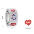 thumbnail image 2 of 500pcs Love Heart Valentine's Day Stickers Birthday Party Seal Labels DIY Gift, 2 of 10