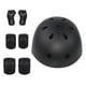 thumbnail image 1 of Juego de 7 cascos de bicicleta para niños, rodilleras, coderas, muñequeras y equipo de protección para patinaje. Negro, 1 of 9