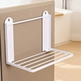 thumbnail image 4 of Djiypn Foldable Wall Mounted Iron Storage Rack - Space-Saving Floating Shelf for Bathroom, Kitchen, Laundry, Garage, and RV - Versatile Organizer for Household Essentials and Tools, 4 of 6
