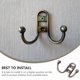 thumbnail image 3 of 5 Unids Estilo Europeo Ganchos de pared Aleación de zinc Perchas de pared Gabinete Organizadores de pared, 3 of 6
