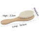 thumbnail image 2 of Cepillo para la cabeza del bebé Vhermosa Peine de pelo de cabra suave cerdas de madera herramienta de masaje para bebés, 2 of 4