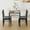 Black, variant on VECELO 5-Piece Dining Table Set, Kitchen Dining Room Table and 4 Chairs, Glass Table Top with Metal Frame, Space Saving, Brown