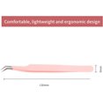 thumbnail image 4 of Lash Extension Tweezers Fiber Tip Lash Tweezers for Eyelash Extensions Volume Lash Tweezers Professional Artist Tech Work Kit Eyelash Tweezers for Volume Fans Curved Tweezers, 4 of 7