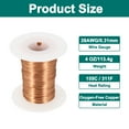 thumbnail image 2 of 28 AWG Magnet Wire, 28 Gauge Enameled Copper Wires 4 oz Magnetic Coil Wire for Transformer Motor Electric, 155C(311F), Copper Color, 2 of 5