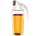 thumbnail image 4 of Olla de aceite de vidrio, botella de aceite a prueba de fugas para el hogar, botella de condimento de cocina con apertura y cierre automáticos con tapa, botella de aceite y vinagre, olla de, 4 of 5