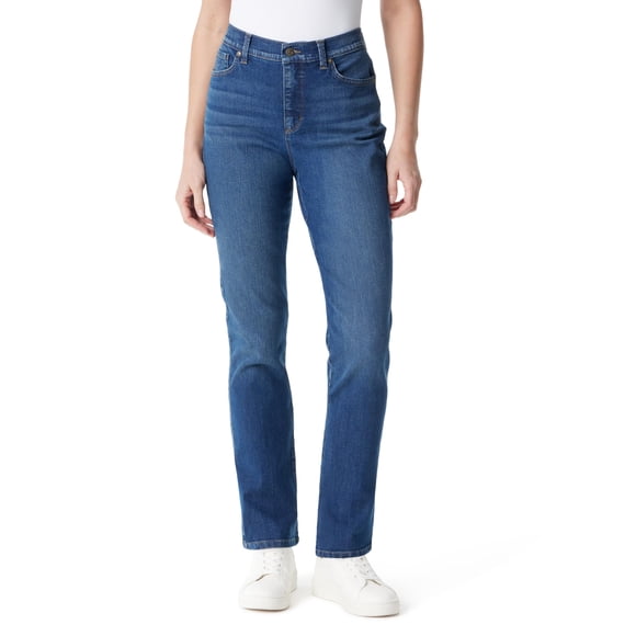 Pantalones Gloria Vanderbilt Amanda de Cintura Alta y Corte Cónico para Petite