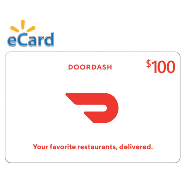 Doordash 100 Gift Card Email Delivery Walmart Com Walmart Com