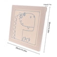 thumbnail image 3 of MasteelfCA 1 Set Handmade Embroidery Materials Funny Embroidery Tools Chic DIY Accessories Handmade Crafts for Kids Students without Punch Pin and Tripod (Dinosaur Pattern), 3 of 8