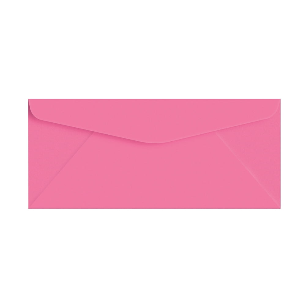 100 Hot Pink 10 Envelopes 9.5" x 4.125" Standard Flap EnvelopesOn Brand Envelopes