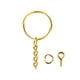 thumbnail image 5 of 200 Unids Llaveros Anillos de Salto Llavero con Cadena de Eslabones Anillos de Salto Abiertos Conectores Llavero Fabricación de Manualidades DIY para Dorado Hugo Llaveros, 5 of 6