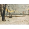 thumbnail image 2 of Bierstadt, Albert 18x14 White Modern Wood Framed Museum Art Print Titled - Winter landscape, 2 of 4