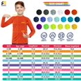 thumbnail image 4 of Camiseta Rash Guard Smarash para niños con protección solar UPF50+, naranja neón, 4 of 6