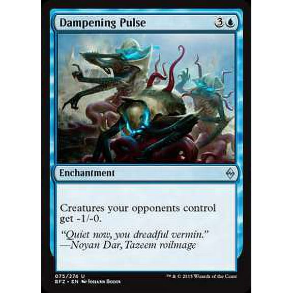 MtG Battle for Zendikar Uncommon Dampening Pulse (Foil) #75