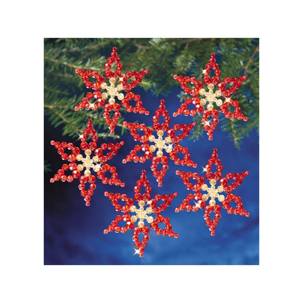 Beadery Craft Ornament Kit Poinsettias