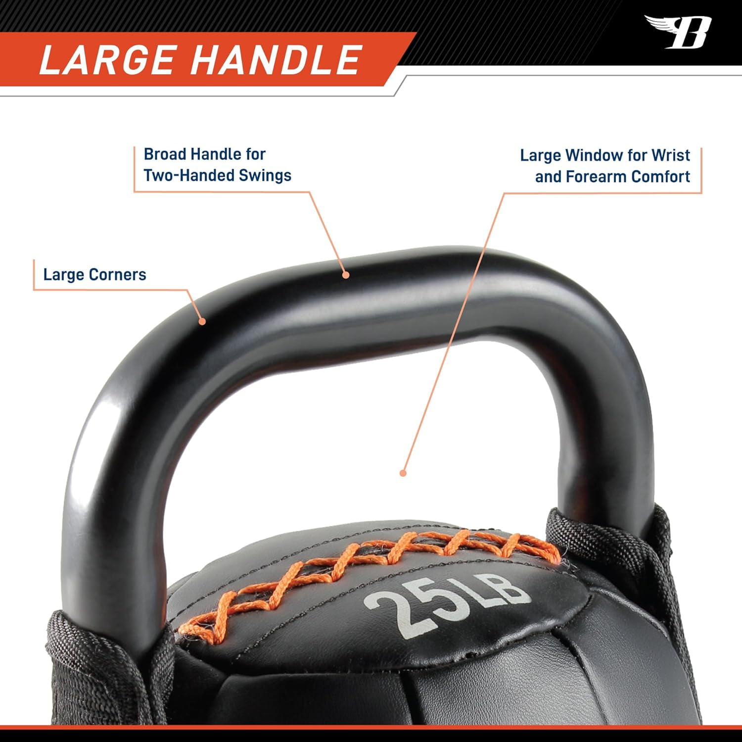 Bionic Body, 25lb Soft Kettlebell, Single