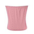 thumbnail image 5 of Xugsiok Hauts Tube Bandeau d'Été pour Femmes Sans Bretelles à Œillets Col Rond Camisole Tunique Décontractée de Vacances Blouse Active pour l'Entraînement, 5 of 5
