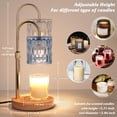 thumbnail image 2 of HAIDOLIANG Blue Candle Warmer Lamp with Timer & Dimmer, Adjustable Height with 2 Bulbs, Gifts for Women, 2 of 6
