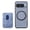 Blue, variant on Compatible with MagSafe Case Designed for Google Pixel 10A Case, Fashionable Fiber Pattern Strong Magnetic Wallet Card Holder Ultra Slim Light and Flexible TPU Protective Case, Blue