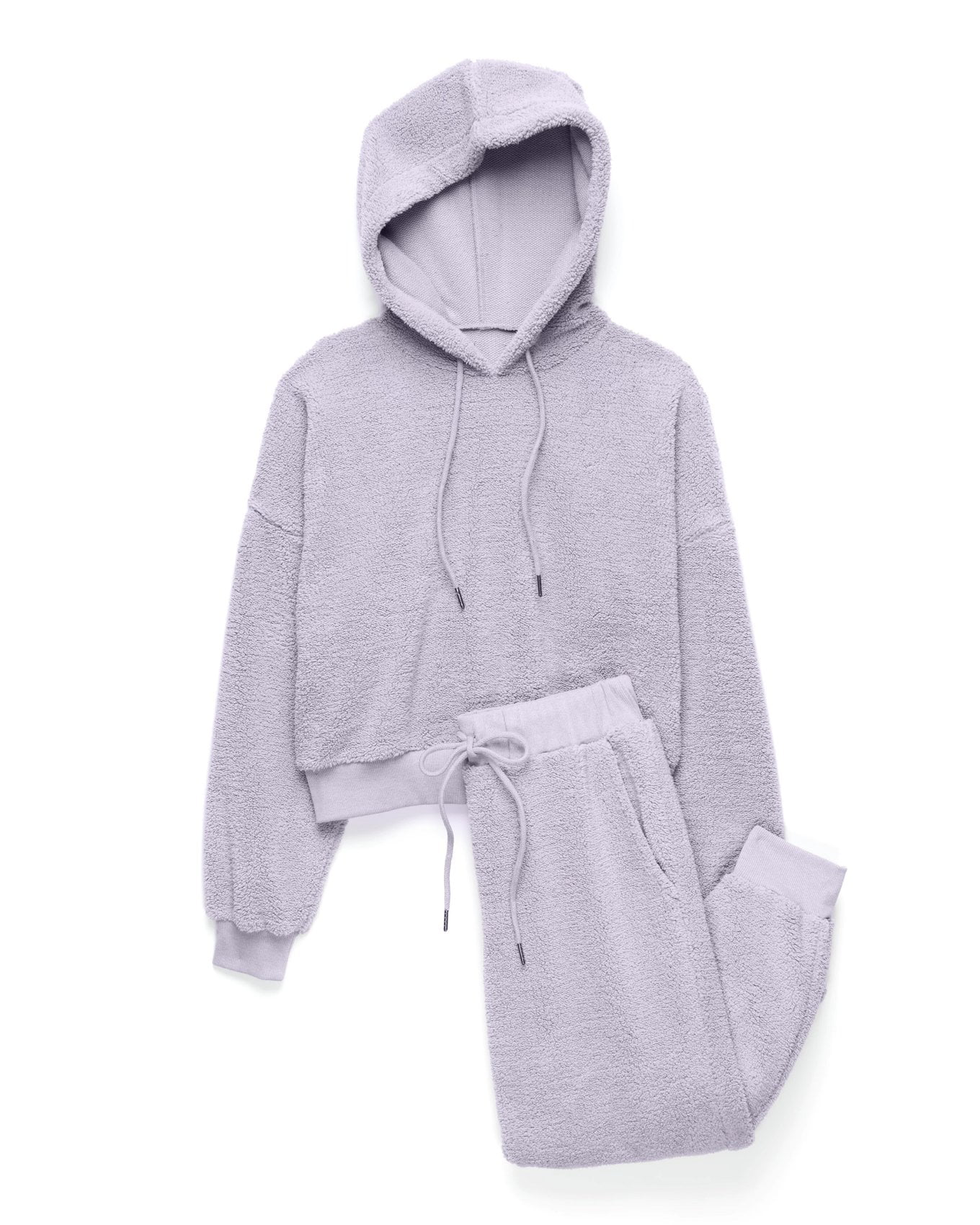 Adore Me Dorothea Women's Sherpa Sweatshirt & Pant Loungewear Set