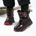 thumbnail image 6 of Stepedia Kids Boys Girls Faux Fur Lined Winter Waterproof Warm Snow Boots, Black Red 1 Big Kid, 6 of 7