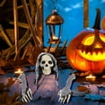 thumbnail image 7 of BiFandian Halloween Skeleton Decorations Outdoor, Skull Ground Breaker Stakes, Outdoor Scary Halloween Yard Lawn Garden Decorations, 7 of 7