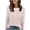 Fall Clothes Pink, variant on Womens Plus Size Tops, Long Sleeve Shirts for Women Fashion Loose Fit Striped Printed Crewneck T-Shirts Fall Clothes