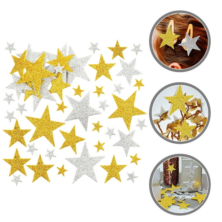 200Pcs Christmas Star Stickers Glitter Star Sticker Glitter Star