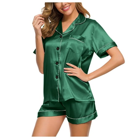 

Women s Nightgown Short Pajama Nightwear Women Lingerie Robe Set New Underwear Suit Satin Pajamas Women Short Loose Pajama Sets