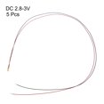 thumbnail image 2 of Uxcell 0805 DC 2.8-3V Surface Mounted Devices Prewired Micro LED Light Emitting Diode Warm White 5 Pack, 2 of 4