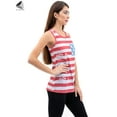 thumbnail image 5 of PULLIMORE Women Tank Tops Casual Crewneck Sleeveless American Flag Shirts Blouses (Size L), 5 of 10