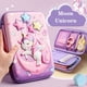 thumbnail image 2 of Estuche de lápices 3D EVA unicornio, caja de papelería de dibujos animados, caja de lápices de colores para niñas, estuche de bolígrafo para estudiantes, suministros escolares, regalos, funda para ipa hola suerte unisex, 2 of 2