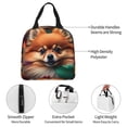 thumbnail image 3 of Yiaed Colorful Leaf Chihuahua Print Insulated Lunch Bag Reusable Cute Tote Lunch Box, Leakproof Cooler Lunch Bags for Work Office Travel School Picnic, 3 of 5
