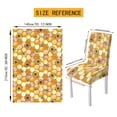 thumbnail image 6 of TSOVTHRID Sunflower Honeycomb Print Tablecloth Stretch Dining Chair Slipcovers Removable Table Cloth Chair Dustproof Cover Furniture Protector Kitchen Decor, 7 Pcs, 6 of 6