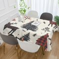 thumbnail image 2 of Yayeee Tablecloths 60" x 108" Rectangle Wrinkle Resistant Party Table Cover, Beige Christmas Forest, 2 of 8